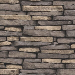 Natural Slate Stone Effect Wallpaper Fine Decor FD31293