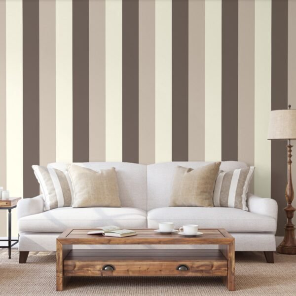 Stripe Wallpaper Chocolate