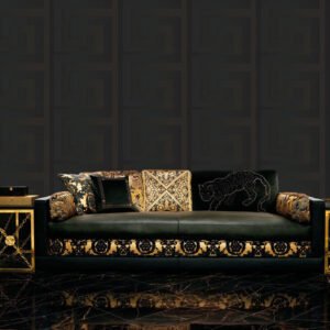 Versace Black Greek Key Wallpaper 10m x 70cm 93523-4