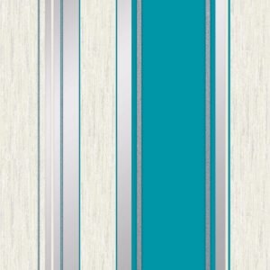 Synergy Stripe Wallpaper Teal Vymura M0801