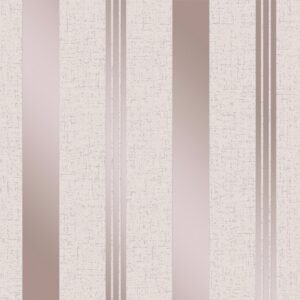 Quartz Stripe Wallpaper Rose Gold Fine Decor FD42205