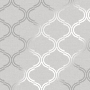 Glistening Geo Trellis Wallpaper Grey / Silver Holden 12750