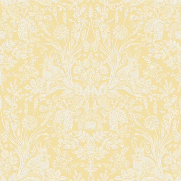 Harlen Woodland Damask Wallpaper Yellow Holden 90806