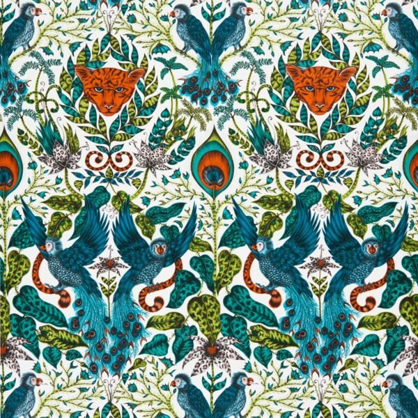 Emma J Shipley Animalia Amazon Wallpaper Jungle W0098/02 By Clarke & Clarke