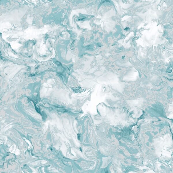 Elixir Marble Wallpaper Teal / Silver Muriva 166503