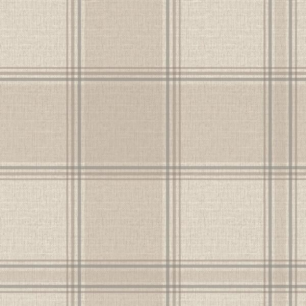 Giorgio Check Wallpaper Natural Belgravia 8102