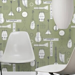 Concert Wallpaper British Lichen Mini Moderns AZDPT039BL