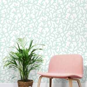 A Forest Wallpaper Pale Verdigris Mini Moderns AZDPT037PV