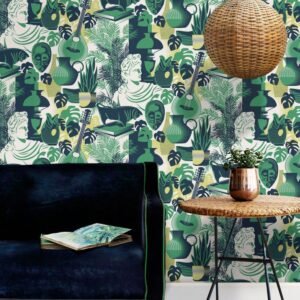 Art Room Wallpaper Coach Emerald Mini Moderns AZDPT032CE