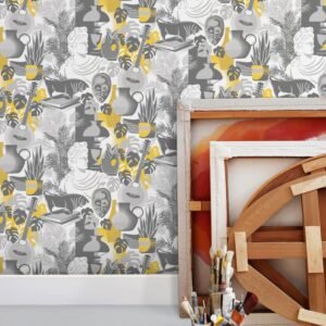 Art Room Wallpaper Concrete Mini Moderns AZDPT032CO