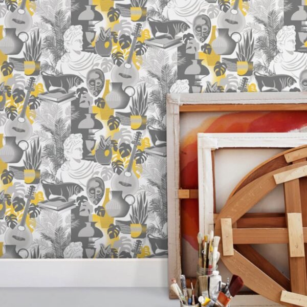 Art Room Wallpaper Concrete Mini Moderns AZDPT032CO