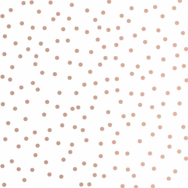 Confetti Wallpaper White / Rose Gold Graham and Brown 105133