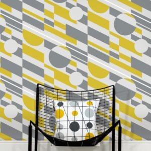 P.L.U.T.O. Wallpaper Mustard Mini Moderns AZDPT027MU