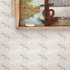 Gulls Wallpaper Stone Mini Moderns AZDPT025ST