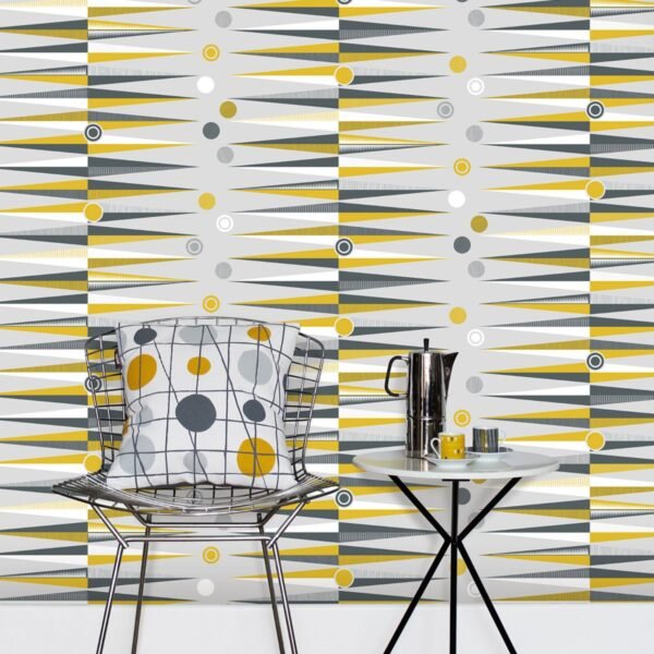 Backgammon Wallpaper Mustard Mini Moderns AZDPT020MU