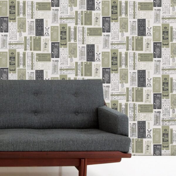 Hold Tight Wallpaper British Lichen Mini Moderns AZDPT017BL