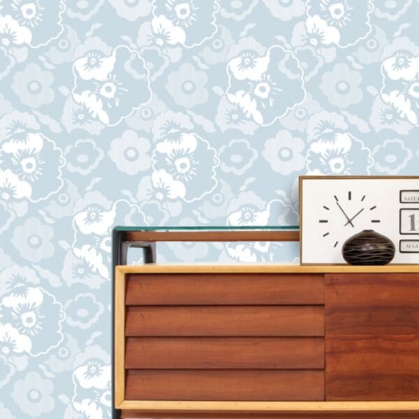 Alice Wallpaper Powder Blue Mini Moderns AZDPT011PB