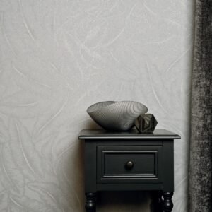 Elgin Tropical Leaf Wallpaper Grey Holden 65730