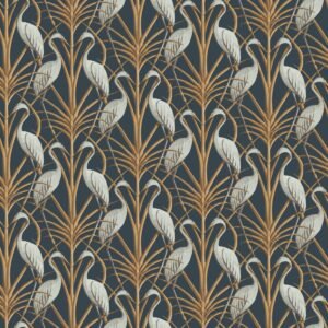 The Chateau by Angel Strawbridge Nouveau Heron Wallpaper Navy NOH/NAV/WP