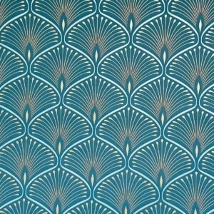 Layla Art Deco Wallpaper Teal GranDeco GV3104