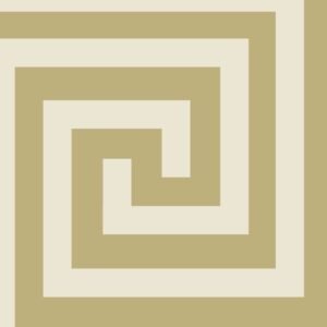 Athena Geometric Wallpaper Champagne / Gold Debona 4012