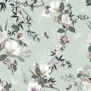 Lipsy Lotus Wallpaper Duck Egg Muriva 144050