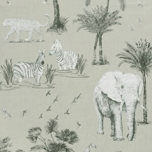 Safari Lagoon Wallpaper Grey Metallic Arthouse 908902