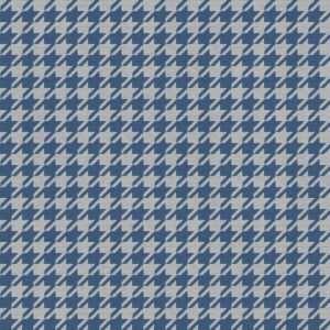 Houndstooth Wallpaper Silver / Blue Muriva 179504