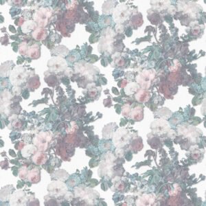 Elle Decoration Floral Baroque Wallpaper Pink Green 1015301