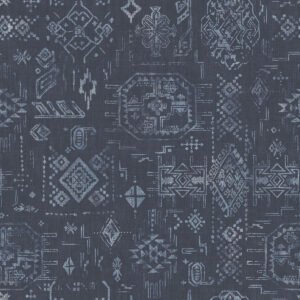 Global Fusion Aztec Wallpaper Blue Galerie G56383