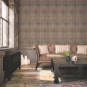 Grunge Collection Wallpaper Steel Plates Bronze Galerie G45330