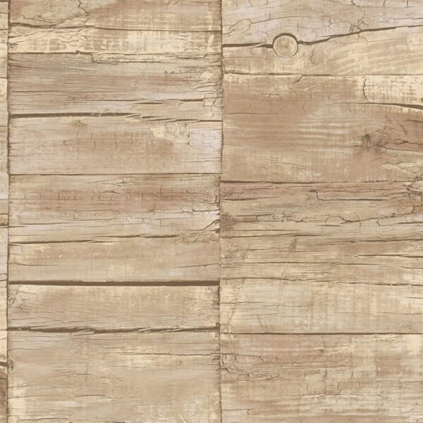 Grunge Collection Wallpaper Railway Sleepers Ochre Galerie G45340