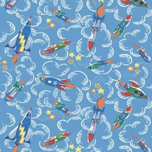 Cath Kidston Kids Rockets Wallpaper 182531