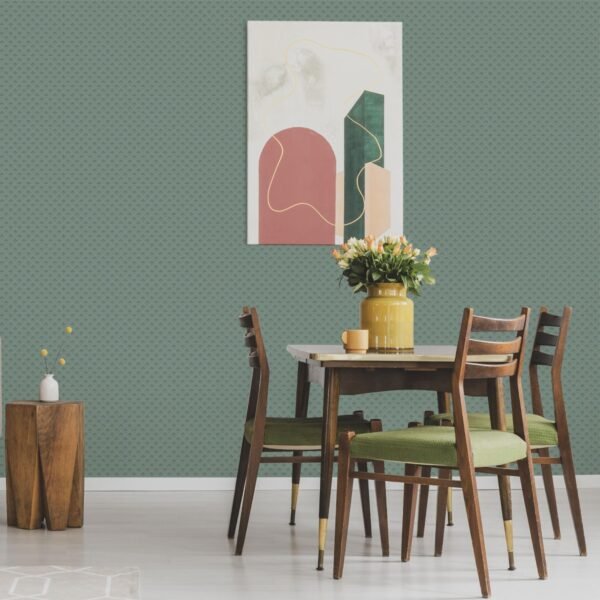 Apelviken Mini Tulip Motif Wallpaper Green Galerie 33030