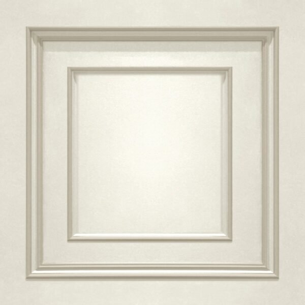 Amara Panel Vinyl Wallpaper Cream / Soft Gold Belgravia 7389