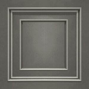 Amara Panel Vinyl Wallpaper Silver / Gunmetal Belgravia 7390