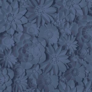 Dimensions Floral Wallpaper Blue Fine Decor FD42690