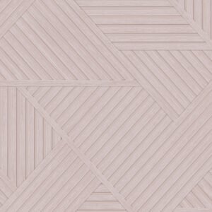 Wood Geometric Wallpaper Pink Holden 13203