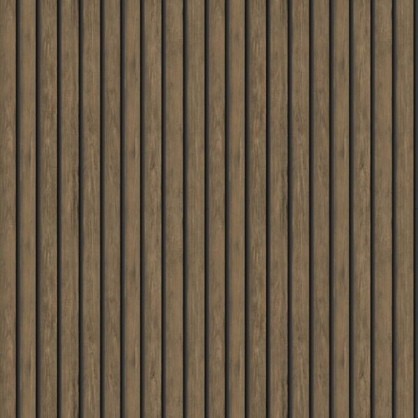 Wood Slat Wallpaper Dark Oak Holden 13130