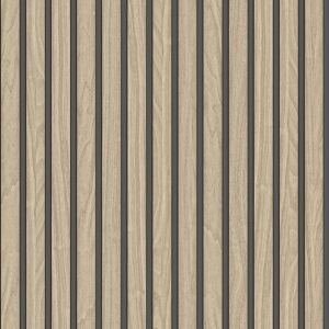 Wood Slat Vinyl Wallpaper Light Oak Belgravia 2921