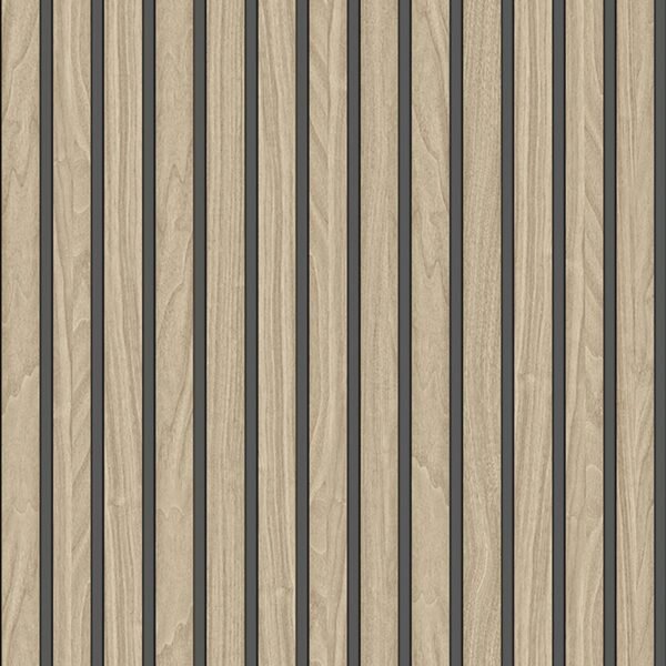 Wood Slat Vinyl Wallpaper Light Oak Belgravia 2921