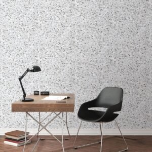 Evergreen Terrazzo Wallpaper Grey Mica Galerie 7374