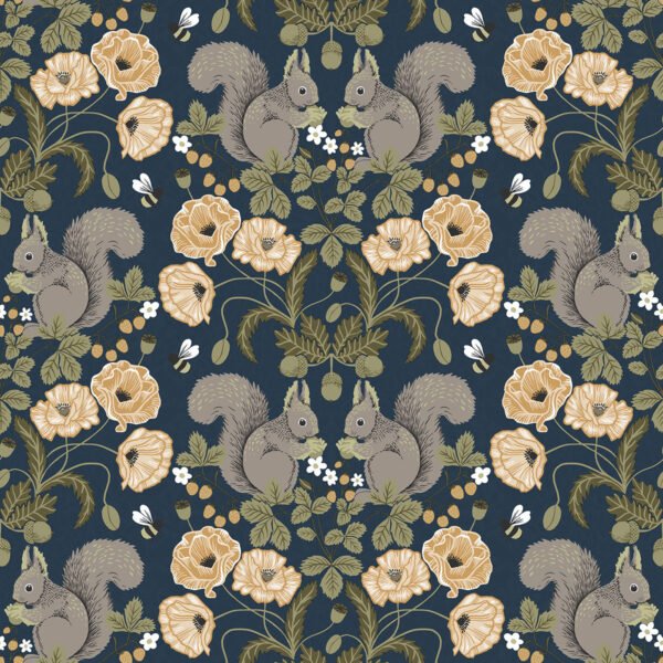 Apelviken 2 Kurre Wallpaper Dark Blue Galerie 44123