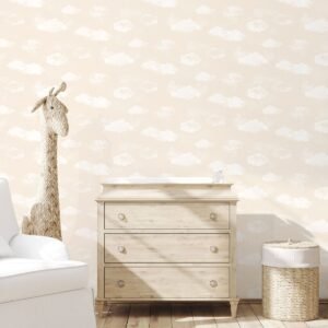 Tiny Tots 2 Cloud Wallpaper Beige Galerie  G78356