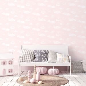 Tiny Tots 2 Cloud Wallpaper Pink Galerie G78358