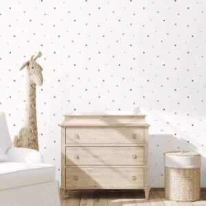 Tiny Tots 2 Dots Wallpaper Blue Beige Galerie  G78366