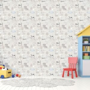 Tiny Tots 2 Farmland Wallpaper Greige Galerie G78375