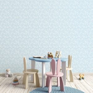 Tiny Tots 2 Koala Leaf Wallpaper Light Blue Galerie G78381