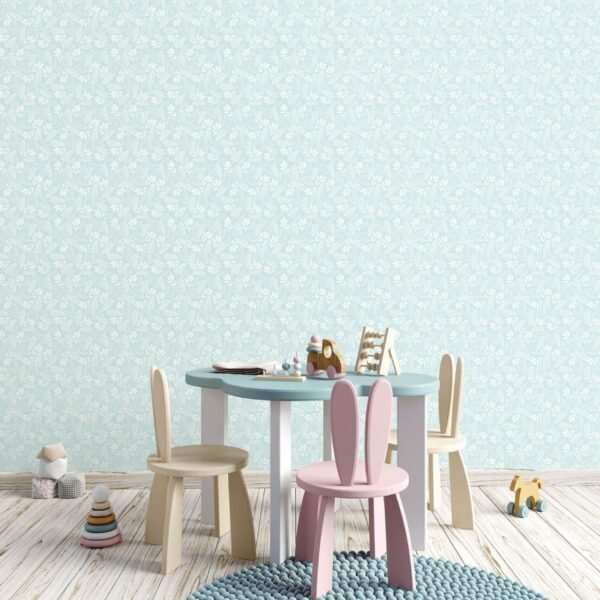 Tiny Tots 2 Koala Leaf Wallpaper Turquoise Galerie G78383