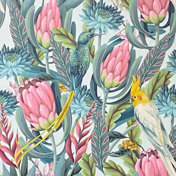 Rainforest Escape Wallpaper Green / Pink Arthouse 297905